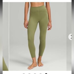 Lululemon InStill High-Rise Tight 25" Bronze Green Cropped Leggings size 20